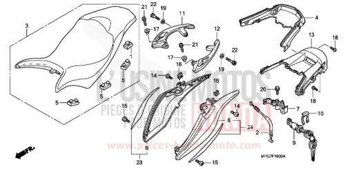 SEAT/REAR COWL CB600F39 de 2009